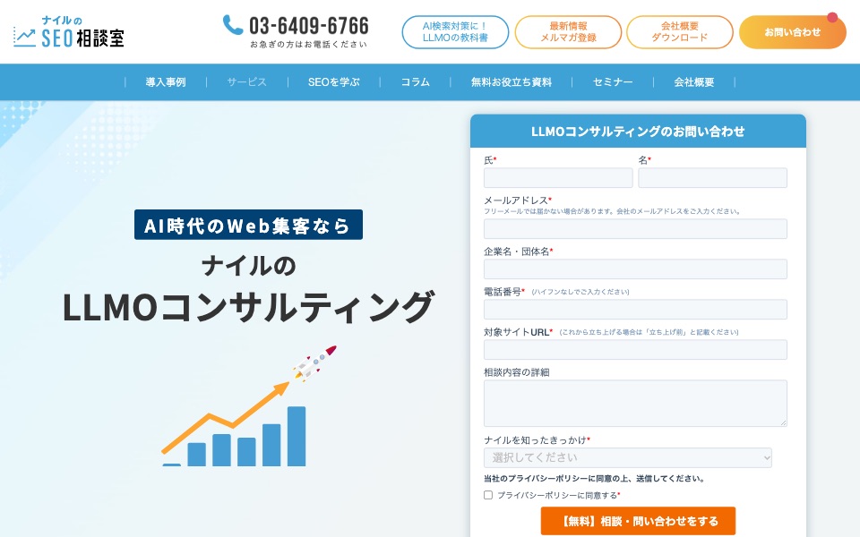 ナイル株式会社の公式サイト（2026年10月21日時点）